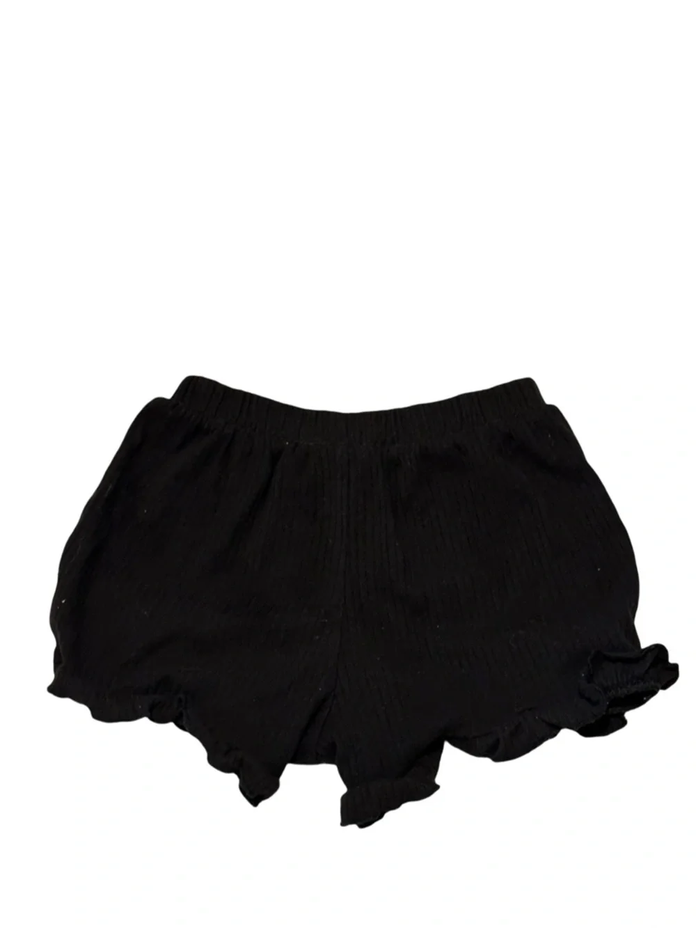 Garanimals Black Ruffle Hem Shorts Girls Size 4T Pull On Lightweight